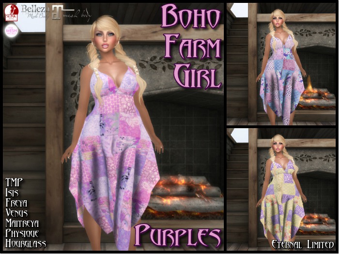 ELTD Boho Farm Girl - Purples (Add To Unpack)