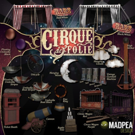 MadPea Cirque de Folie - Vintage Gumball Machine - Slate