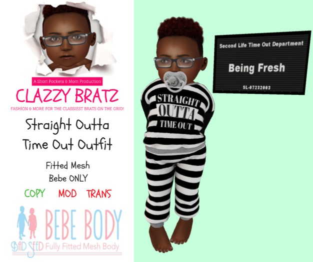 Straight Outta Time Out Outfit - Bebe