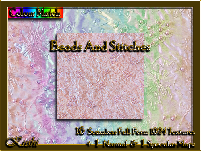 !Kushi! BeadsAndStitches Textures -WEAR TO UNPACK