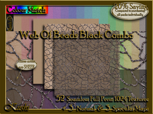 Web Of Beads Black Combo Textures