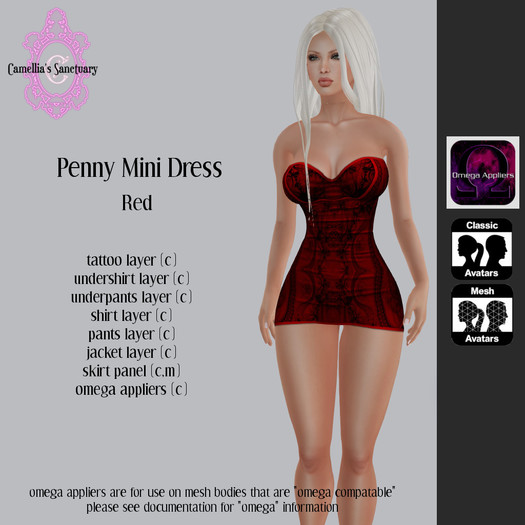 ::C S:: Penny Mini Dress Red