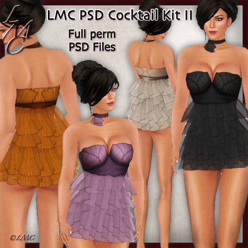 LMC Designer PSD Files & Prims  - Cocktail kit II - BOM