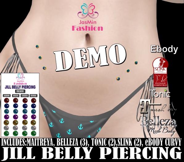 !*JMF*! Demo Jill Belly Piercing