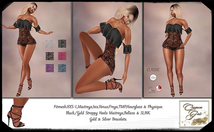 !CGF-*Priscilla*  Romper W/Hud