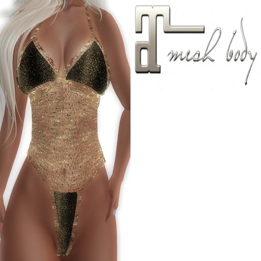 SWIMSUIT - HOLLYWOOD BLACK GOLD - MAITREYA B