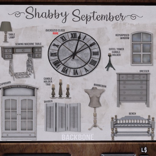 BackBone Shabby September - Table Lamp