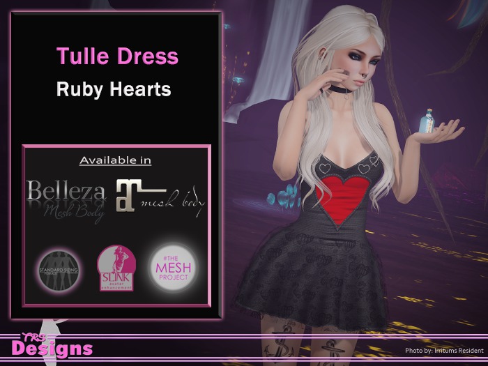 Tulle Dress Ruby Hearts