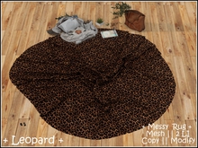 || When I'm Bored || Messy Mesh Rug || Leopard
