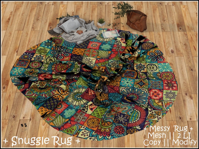|| When I'm Bored || Messy Mesh Rug || Snuggle Rug