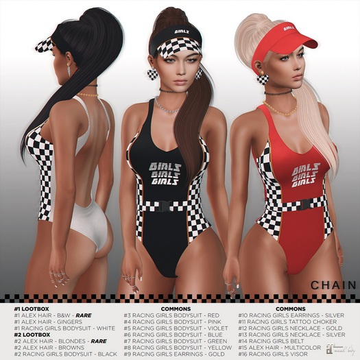 #1 CHAIN - Racing Girls - Rare Lootbox