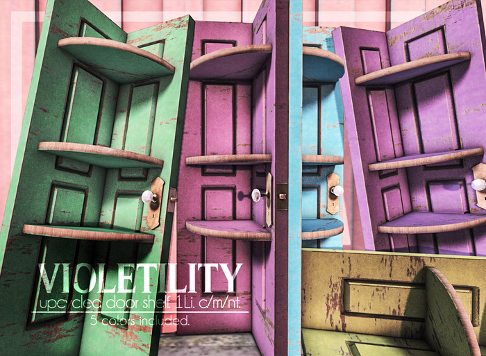 Violetility - Upcycled Door Shelf