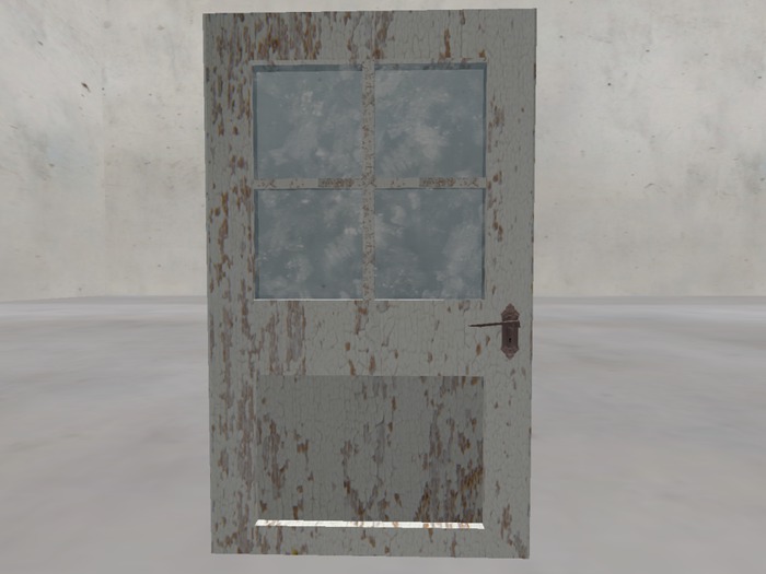 [FC] Mesh Frosted Glass Worn Door Boxed