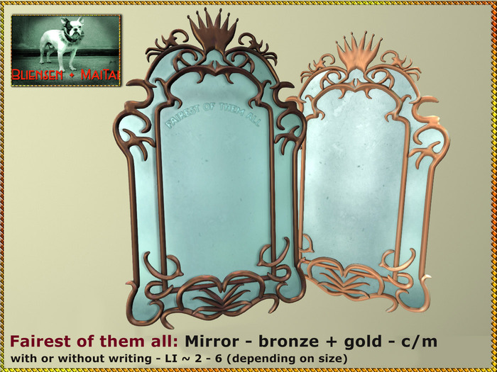 Bliensen + MaiTai - Fairest of them All - mirror - bronze&gold