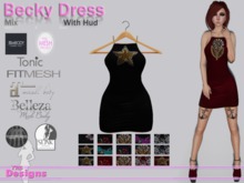 Becky Dress With Hud Mixed