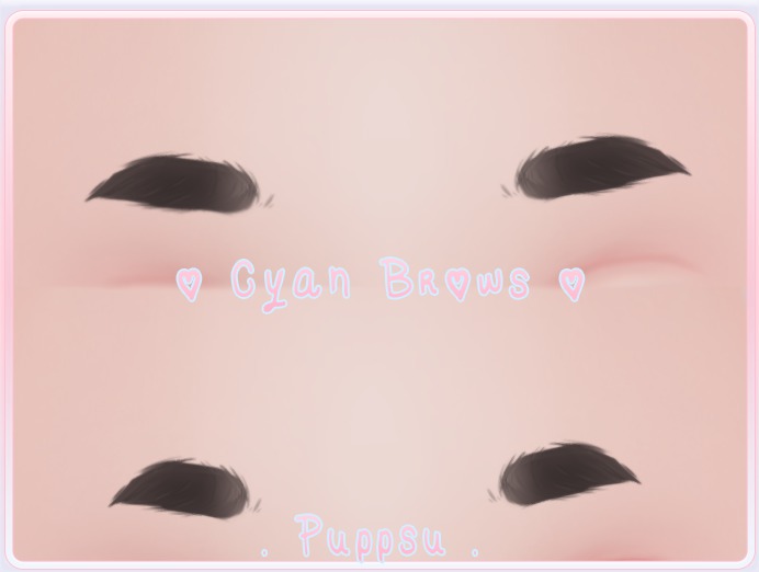 . Puppsu . - Cyan Brows