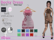 Becky Dress With Hud Sheer R