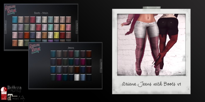 ~Rebellious Rose~ Ariana Jeans with Boots v1 (Add Me)
