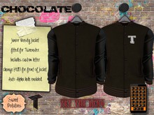 < SP > Junior Varsity Jacket for Tweenster - Chocolate