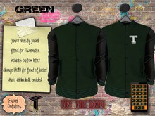 < SP > Junior Varsity Jacket for Tweenster - Green