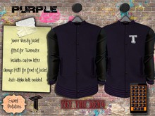 < SP > Junior Varsity Jacket for Tweenster - Purple