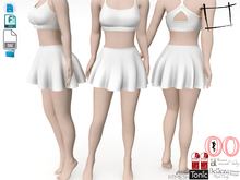 Dae Obj FBX Mini Ruffled Skirt Maitreya, Slink, Belleza, Tonic