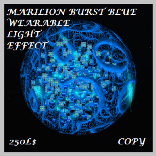 #MARILION BURST BLUE~ WEARABLE LIGHT EFFECT boxed
