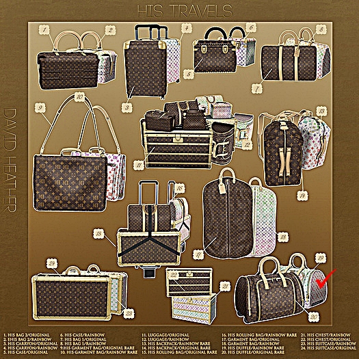 -David Heather-His Duffle/Rainbow RARE