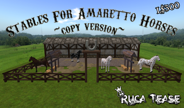 Horse Pen, Horse Ranch, Horse Stalls,Horse Stable, Horse Barn by Ruca Tease -- \(-_-)/ -- (copy version)