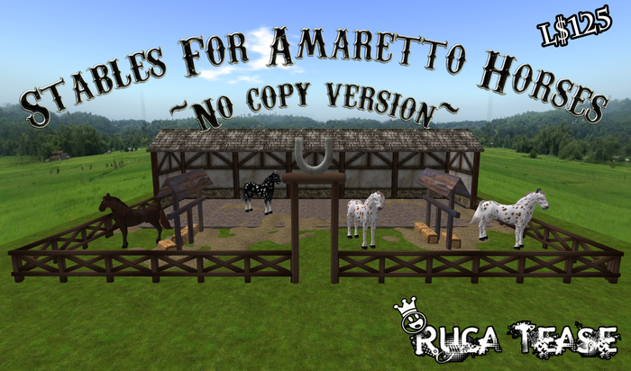 Horse Pen, Horse Ranch, Horse Stalls,Horse Stable, Horse Barn by Ruca Tease -- \(-_-)/ -- (no copy version)