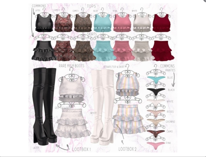 Look At Me. Elicit : Skirt - Blue COMMON