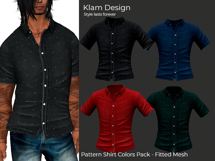 Klam Design - Pattern Shirt Colors Pack - Promo Week Discount l33