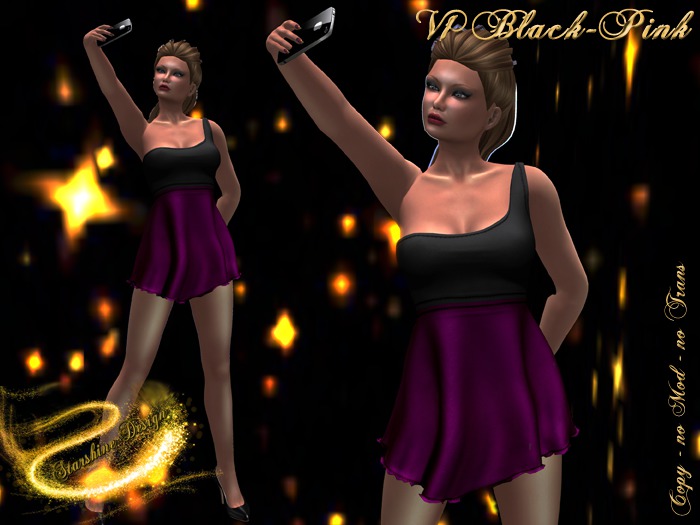 ~✯SD✯~ F032 Dress [Black Pink]