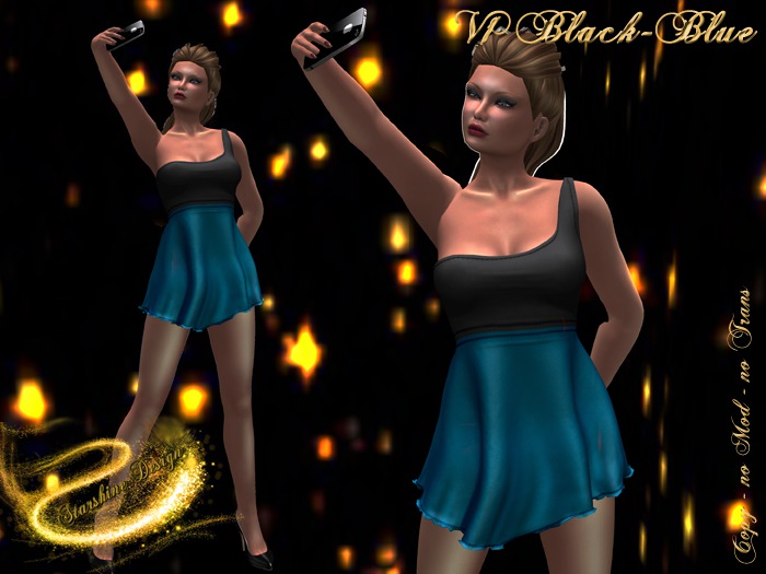 ~✯SD✯~ F032 Dress [Black Blue]