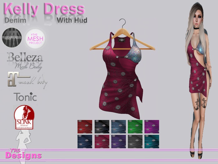Kelly Dress With Hud Denim