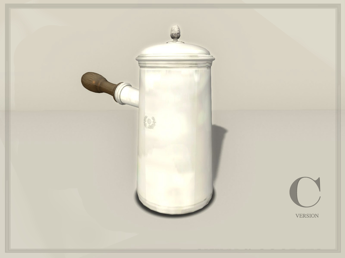 Silver Chocolatiere Pot -c&g-