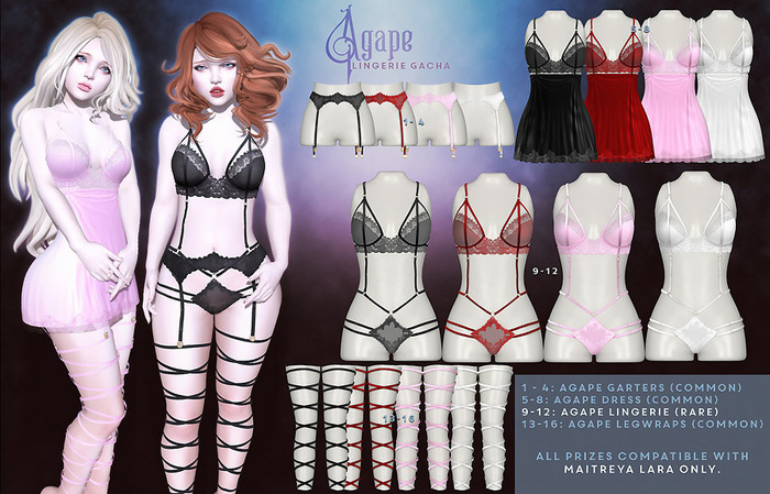Violent Seduction - Agape Lingerie (White) RARE