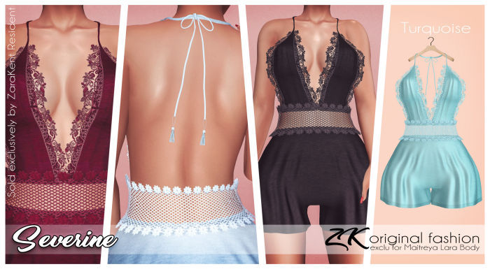 -:zk:- Severine Romper Turquoise-Add me