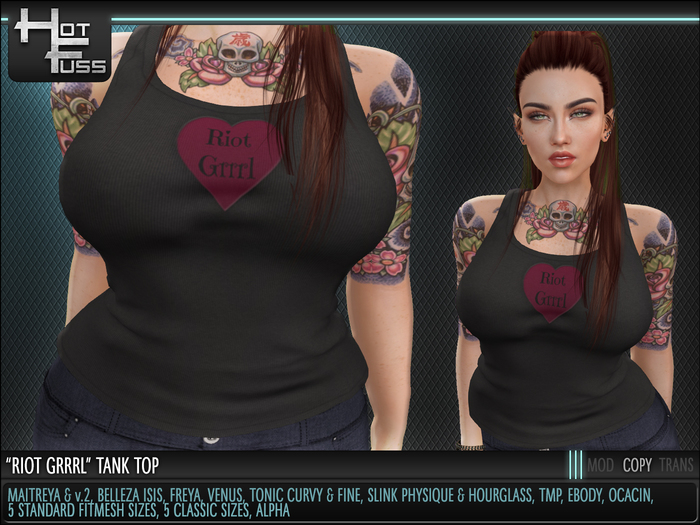 Hot Fuss RIOT GRRRL Tank Top