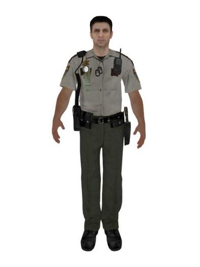 Mesh Sheriff Police Officer Statue (Limited Quantities)