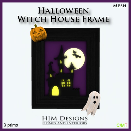 Halloween Witch House Frame