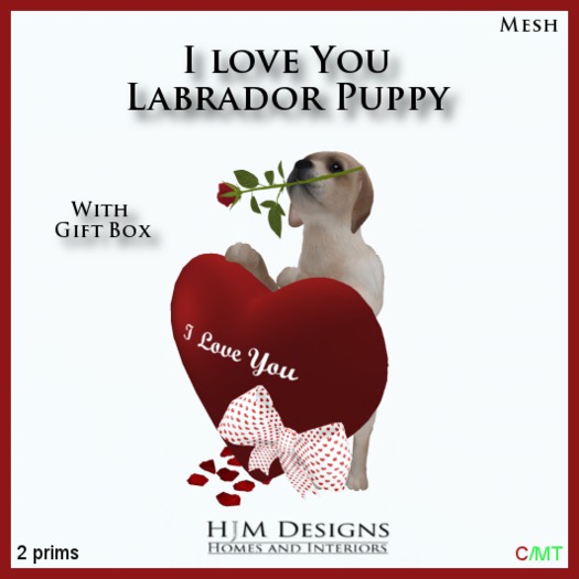 I love You Labrador Puppy Gift Box