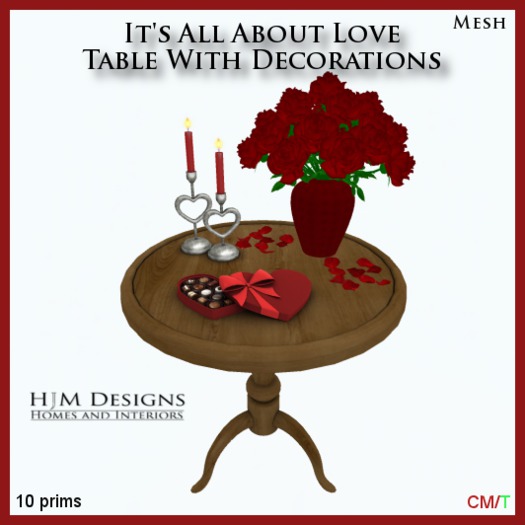 It's All About Love Table With Decorations Boxed