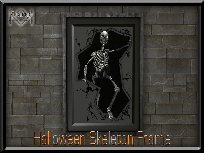 khargo halloween skeleton frame - boxed