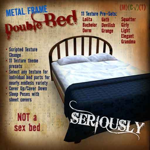 =Seriously!= Metal Frame Double Bed