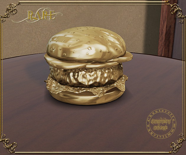 Second Life Marketplace David Heather Austri Golden Burger Rare