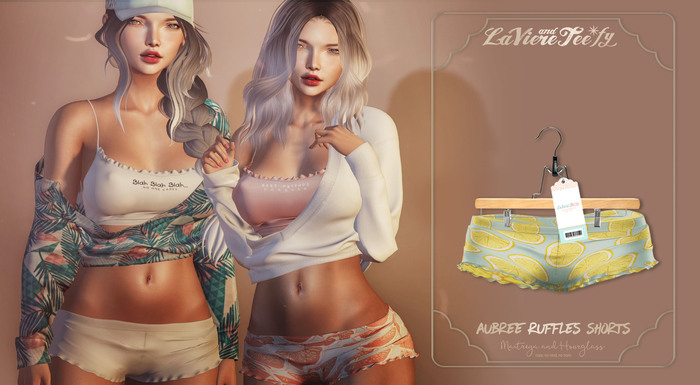 Tee*fy Aubree  Ruffles Shorts - Lemons