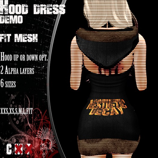 (A.D.) HOODED DRESS (DEMO)