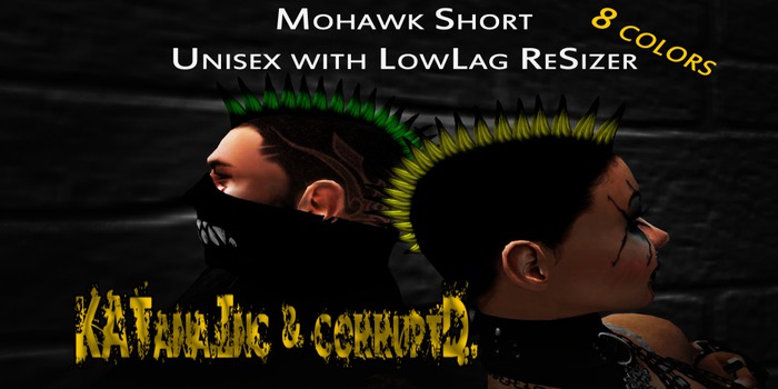 (A.D.) Hair - Mohawk Fatpack