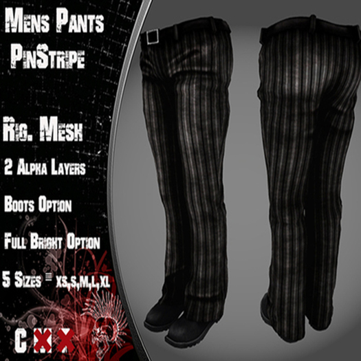 (A.D.) Mens Pants - Pinstripe
